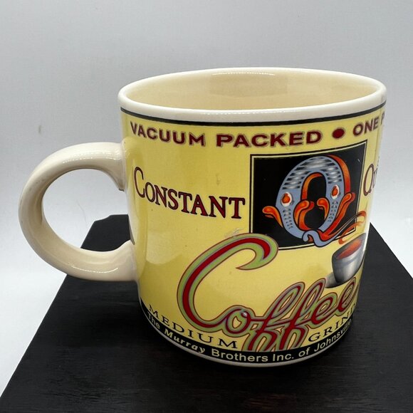 World Market Novelty Coffee Advertising Ceramic Mug Gift Whimsical Tea Kitchen - Picture 2 of 6